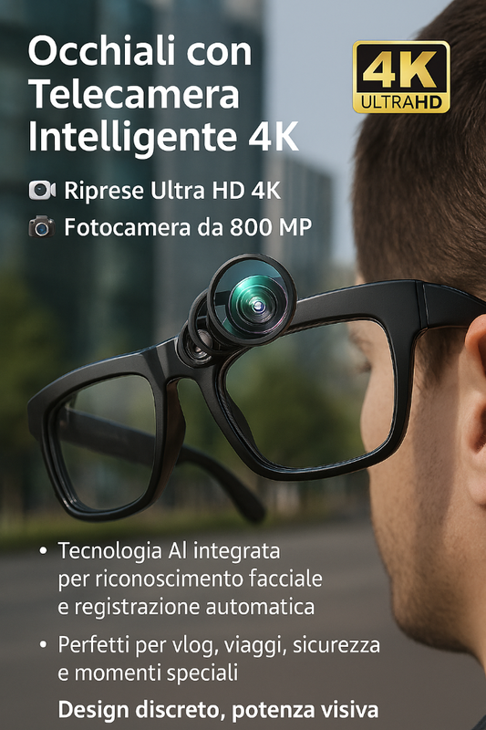 occhiali AI fotocamera fotocromatici- Bekhy™